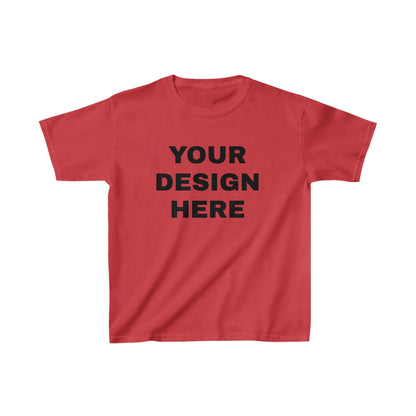 Custom Text Personalized Your Design on Kids Heavy Cotton™ Tee