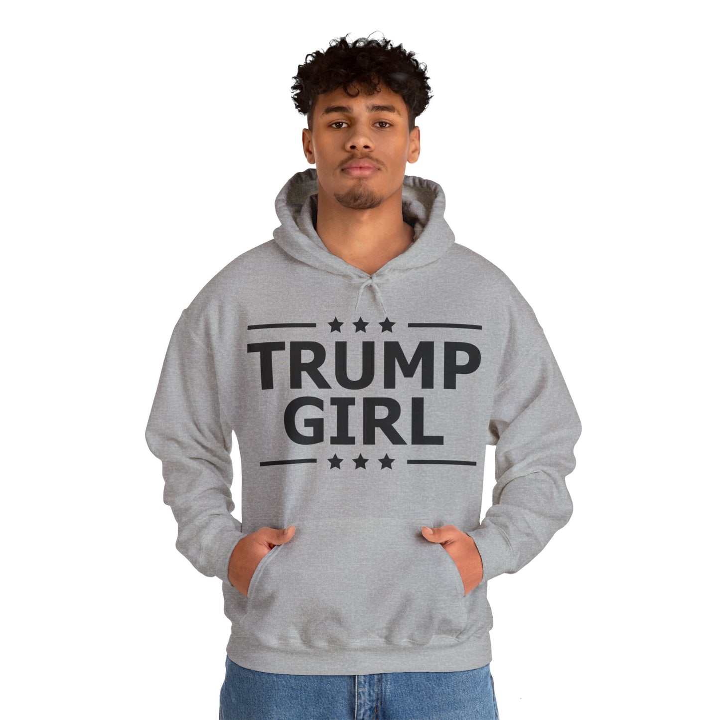 Cute Trump Girl Republican US Flag 2024 Vintage Vote Hoodie