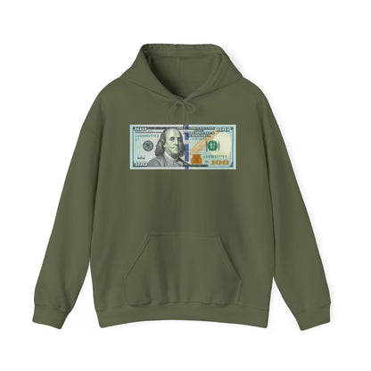 Funny Pro Trump 100 Dollar Bill Donald Trump Signature 4th of July American Patriot Support Trump Gift Hoodie