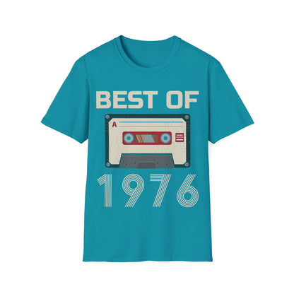 Best Of 1976 Cassette Tape 50th Birthday Gifts Vintage T-Shirt For Men Women