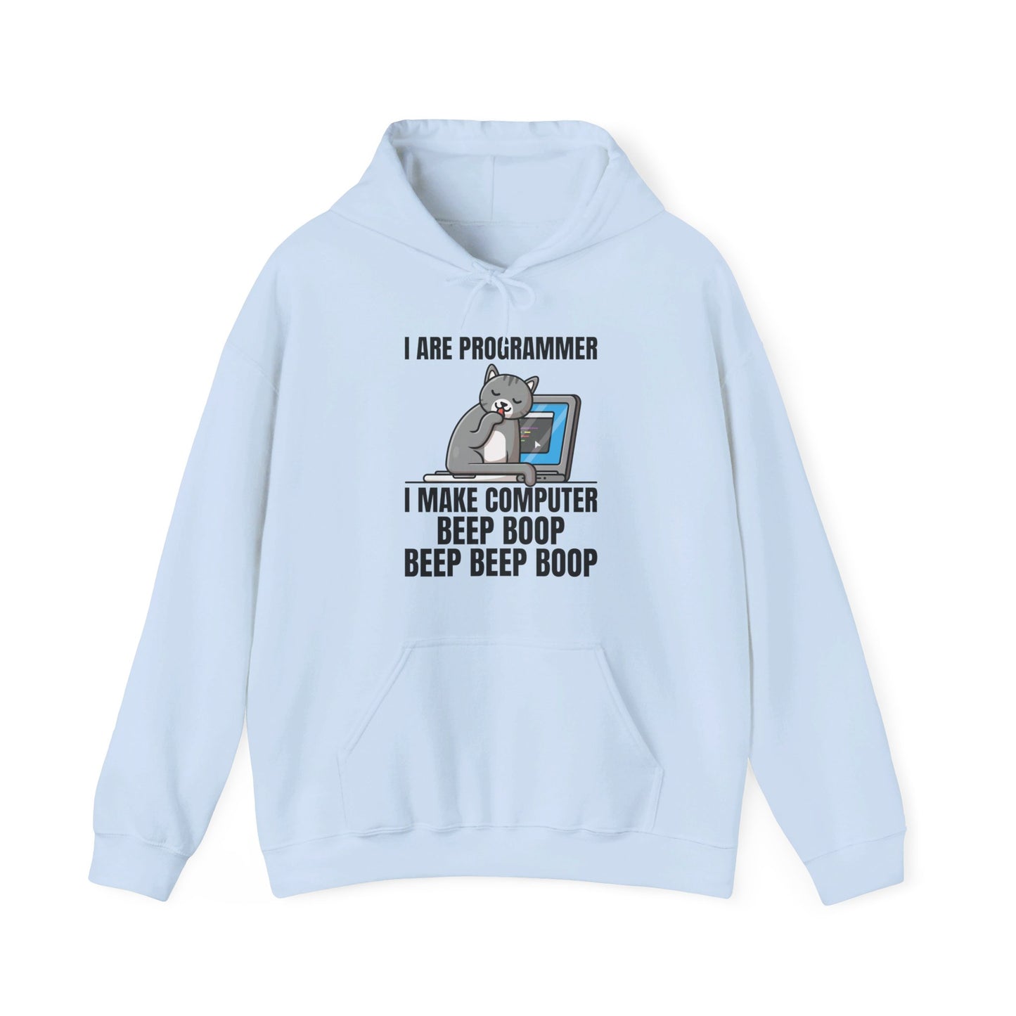 Funny I Are Programmer I Make Computer Beep Boop Cute Cat Hoodie For Men Women Hoodie