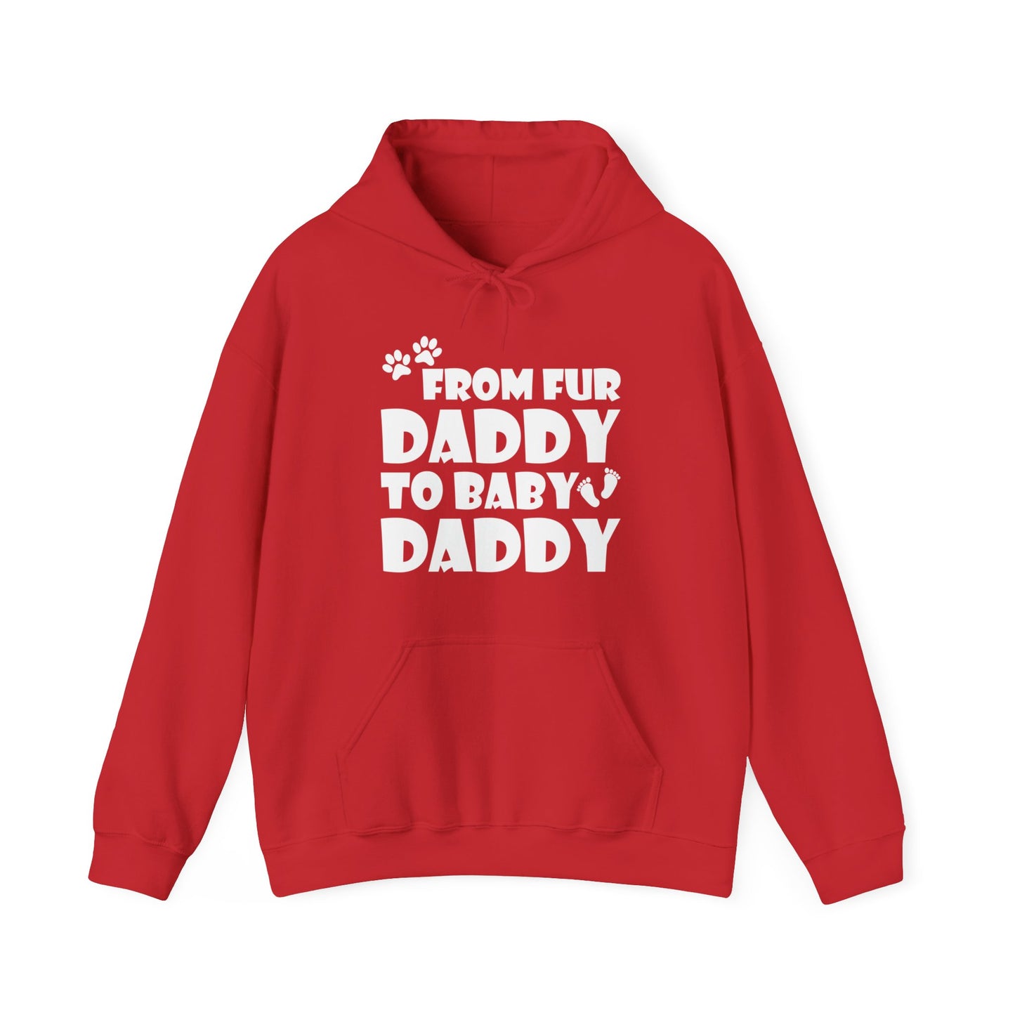 From Fur Daddy To Baby Daddy - Dog Dad Fathers Pregnancy Hoodie