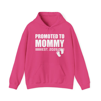 Promoted To Mommy 2026 Pregnancy Announcement Mothers Day Mom To Be Hoodie