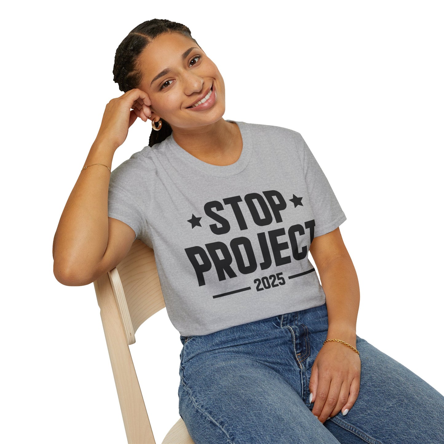 Stop Project 2025 T-Shirt For Women Men T-Shirt