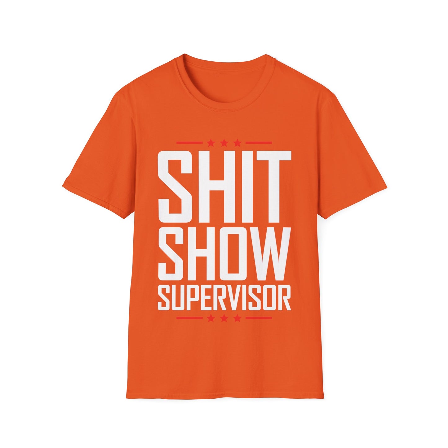 Shit Show Supervisor Retro Funny Sarcastic Adult Humor T-Shirt