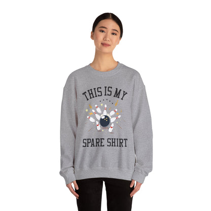 Funny Bowling Bowler Retro This Is My Spare Bowler Sweatshirt Men Women