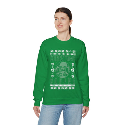 Funny Star Coffee Bucks Lovers, Coffee Lovers Caffeine Christmas Coffee, Christmas Ugly Jumper Sweater Sweatshirt