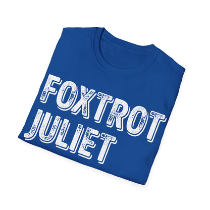 Retro Vintage Foxtrot Juliet Bravo T-Shirt For Men Women