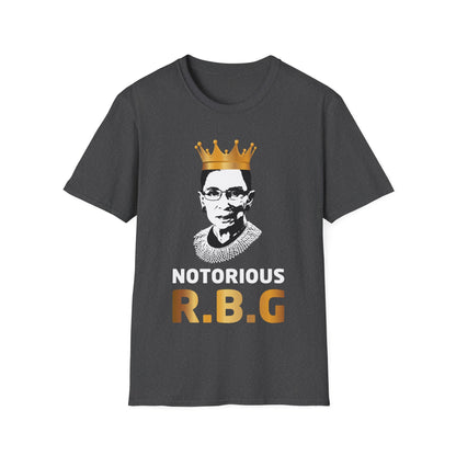 Funny Notorious R.B.G. Progressive Liberal Ruth Bader Ginsburg Crown Tshirt Men