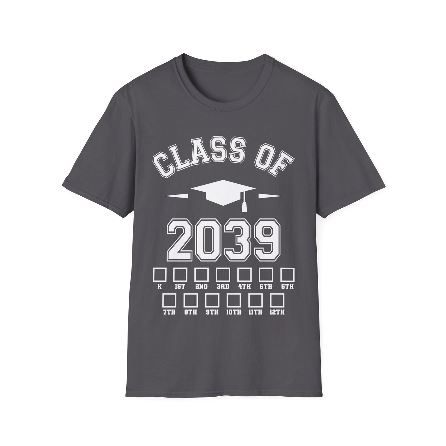 Funny Class of 2039 Checklist Grow with Me Kindergarten First Day Graduation
