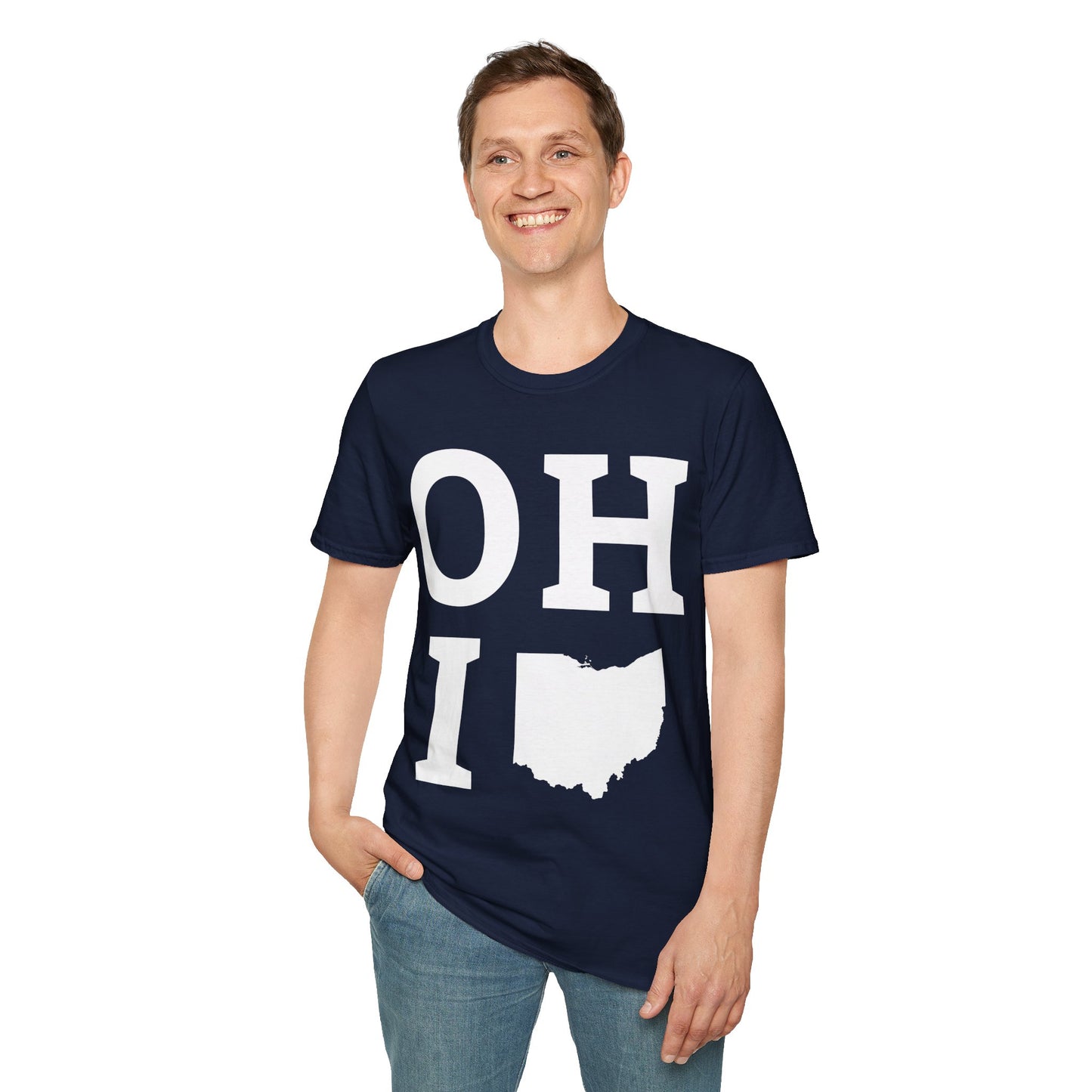 Vintage State of Ohio Flag Map Distressed T-Shirt Men Women