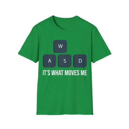 WASD It's What Moves Me Funny Computer Video Games Gamer PC Gaming T-Shirt