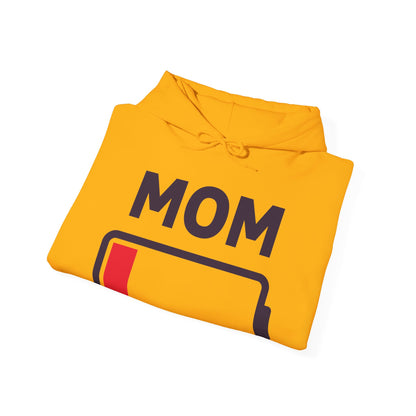 Funny Mom Tired Low Battery Mothers Day Hoodie