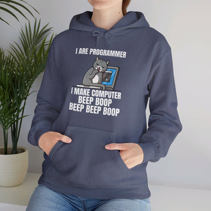 Funny I Are Programmer I Make Computer Beep Boop Cute Cat Hoodie For Men Women Hoodie