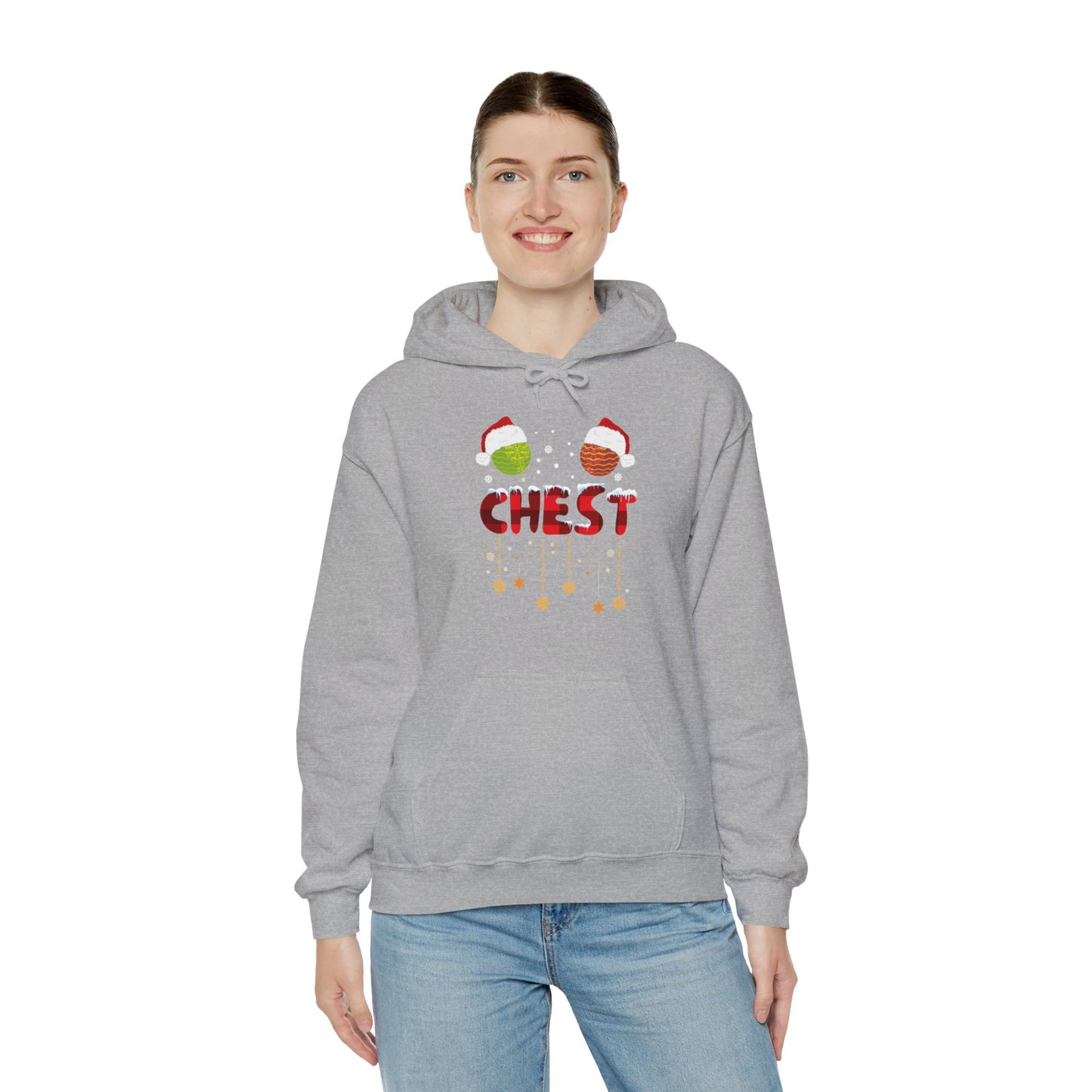 Chest Nuts Matching Chestnuts Funny Christmas Couples Chests Hoodie