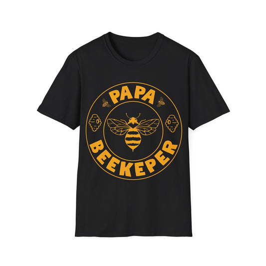 Papa Beekeeper Bee Whisperer Distressed Retro Beekeeping T-Shirt For Men Women T-Shirt