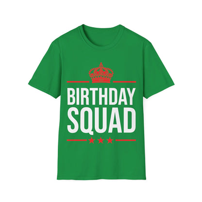 Funny Birthday Squad For Birthday Celebration T-Shirt For Men Women Kids