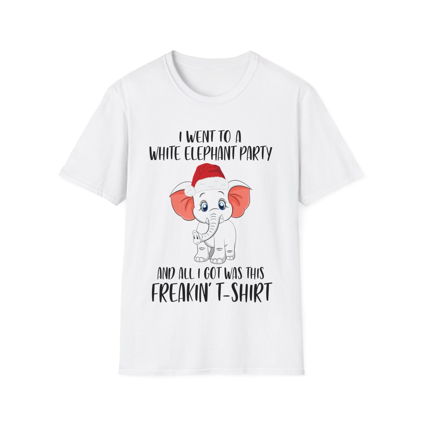 I Went To A Party And All I Got White Elephant Christmas Fun T-Shirt Gift Exchange Contest T-Shirt