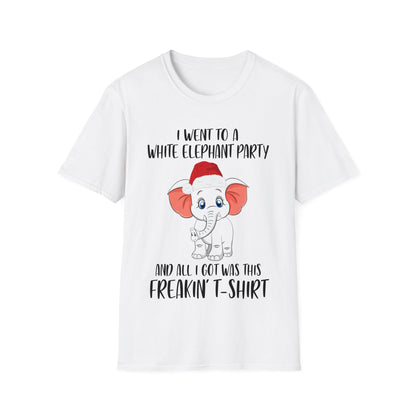 I Went To A Party And All I Got White Elephant Christmas Fun T-Shirt Gift Exchange Contest T-Shirt