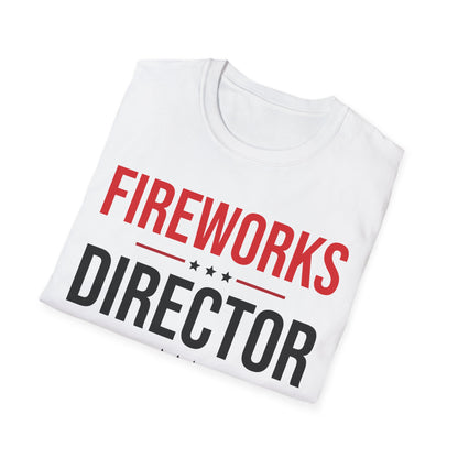 Funny Fireworks Director I Run You Run 4th Of July Retro T-Shirt For Men Women