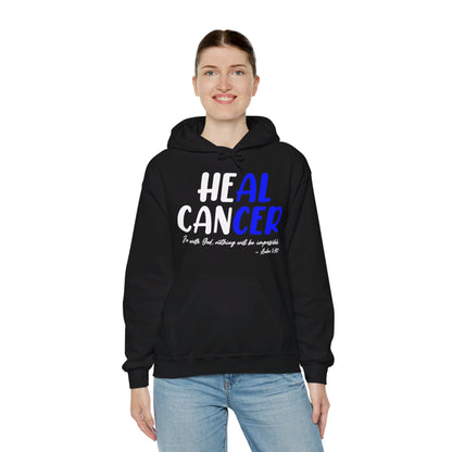 Colon Cancer Faith Bible Verse CRC Awareness Support Heal Family Hoodie For Men Women