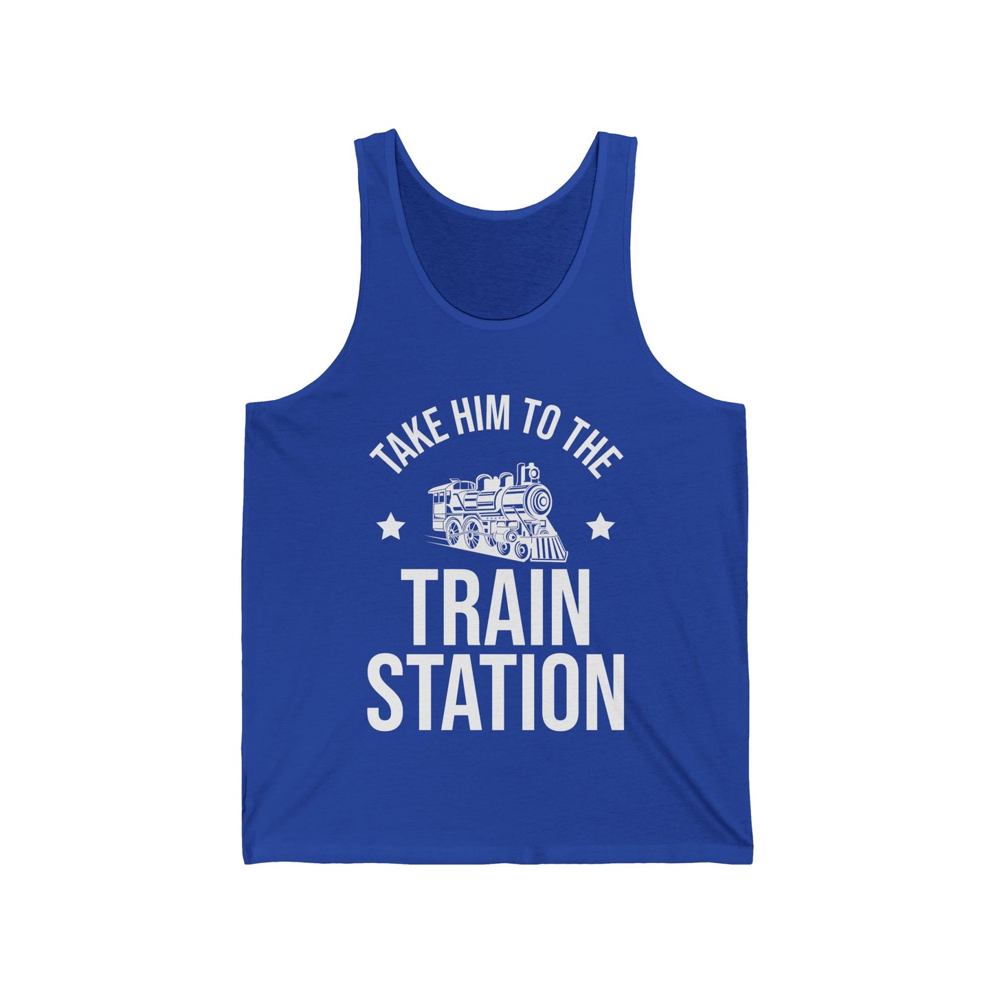 Take Him To The Train Station Platform Tank Top Men Women