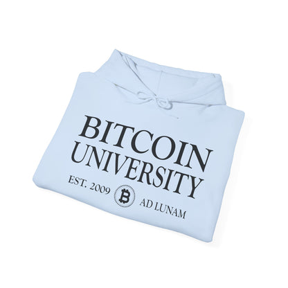 Bitcoin University To The Moon, Funny Vintage Distressed BTC Hoodie For Men Women Hoodie