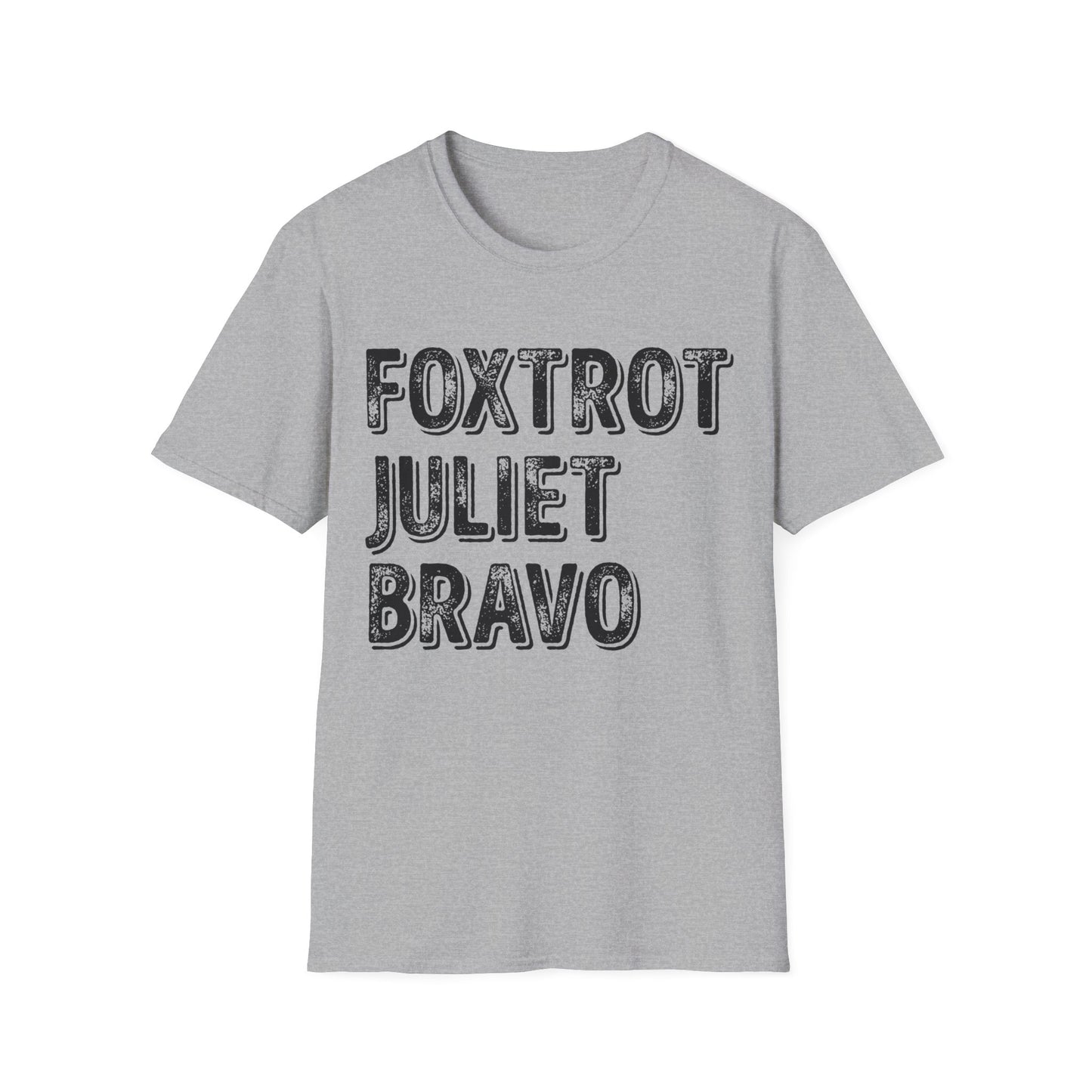 Retro Vintage Foxtrot Juliet Bravo T-Shirt Men Women