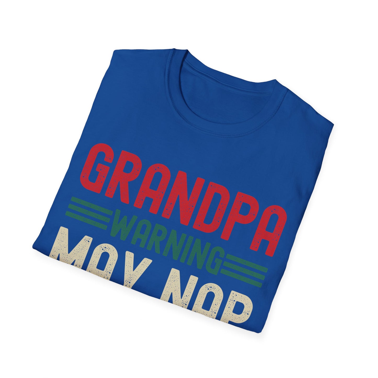 Funny Men Grandpa Warning May Nap Suddenly at Any Time Vintage Father Day