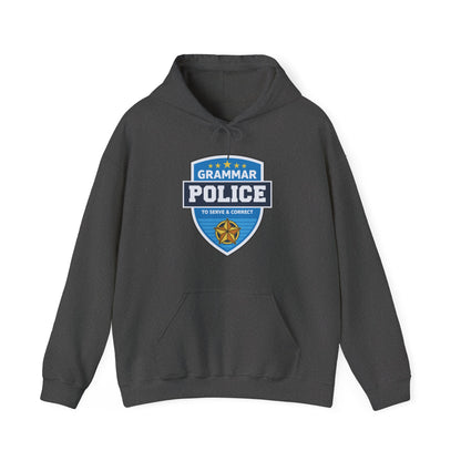 Grammar Police Badge To Serve and Correct Teacher Student Hoodie For Men Women