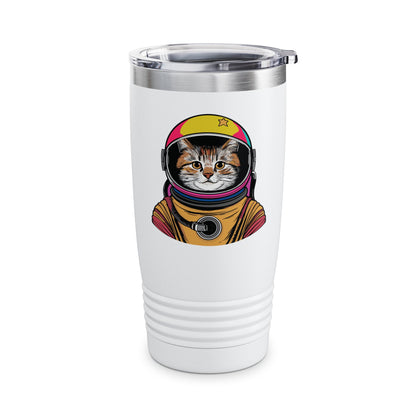 Funny Space Gifts Cat Mom Cat Dad Astronaut Space Tumbler For Men Women Kids Tumbler