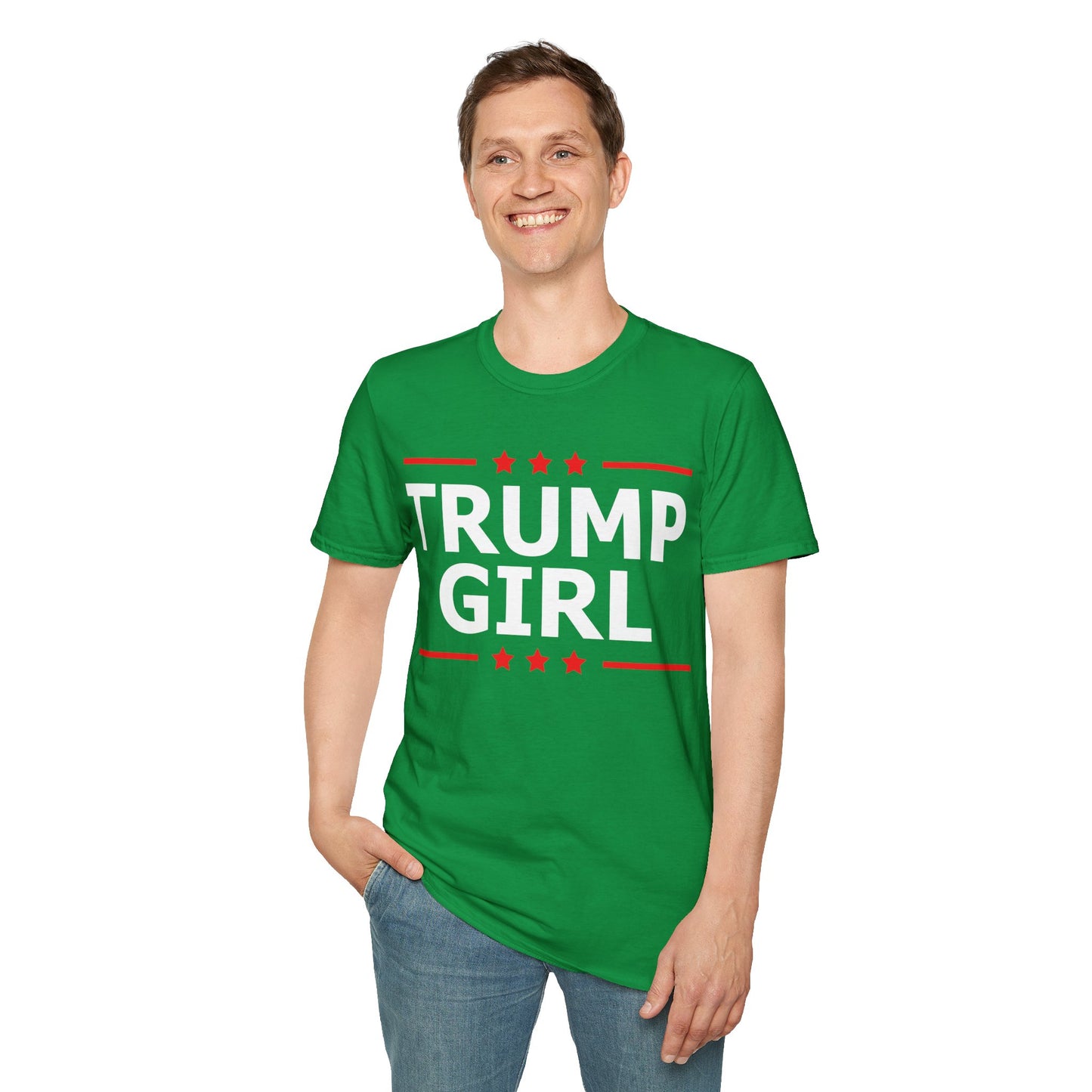 Cute Trump Girl Republican US Flag 2024 Vintage Vote T-Shirt