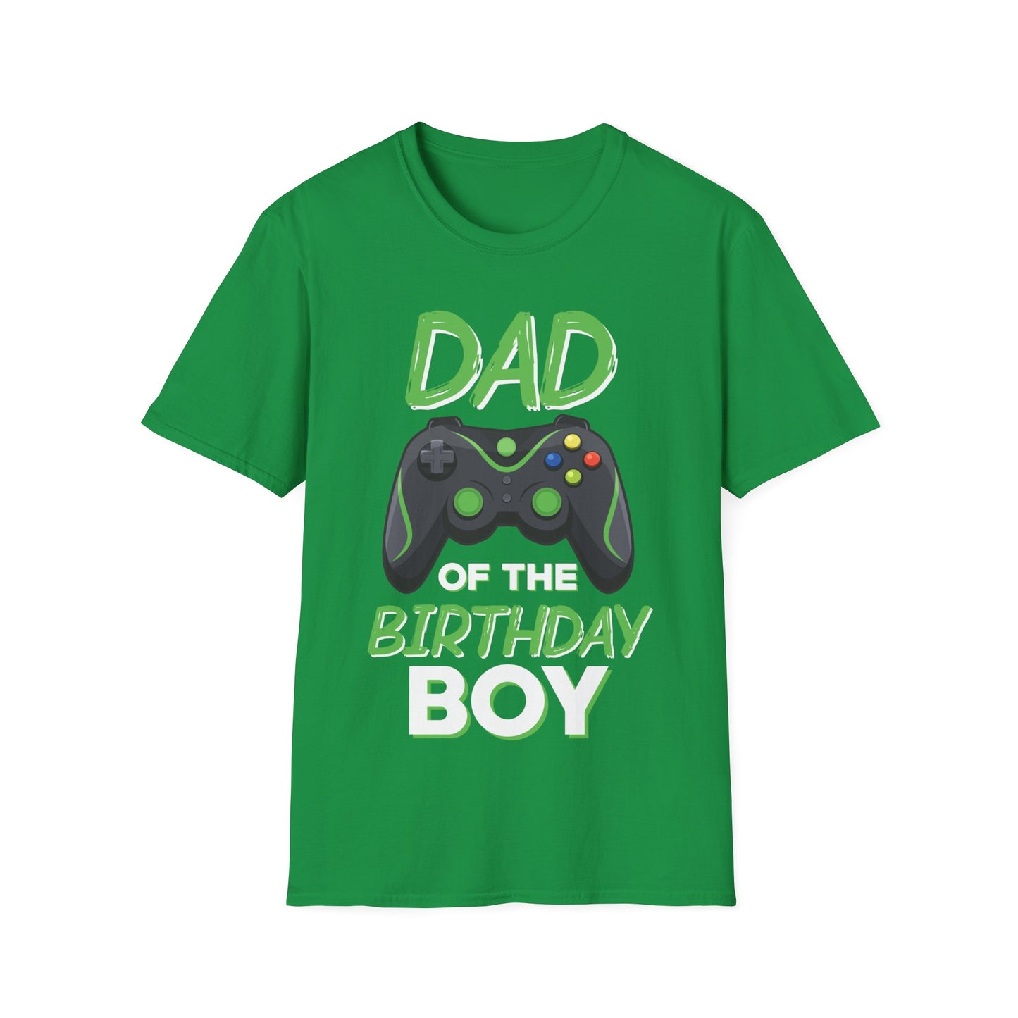 Dad of The Birthday Boy Video Gaming Gamer Birthday Party T-Shirt for Men