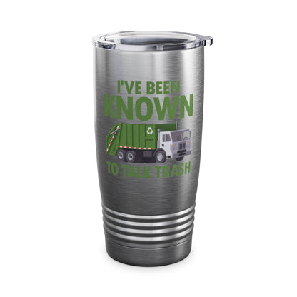 Funny Talk Trash Garbage Truck for Sanitation Worker Tumbler