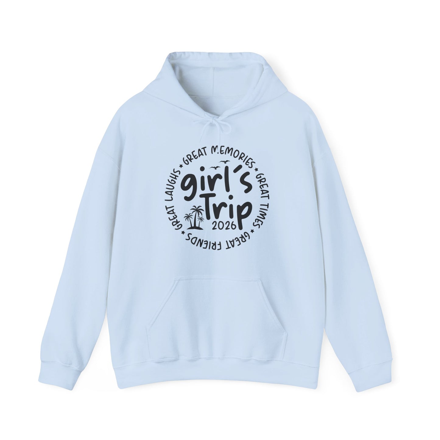 Girl's Trip 2026 Memories Friends Trip Matching Vacation Hoodie For Women