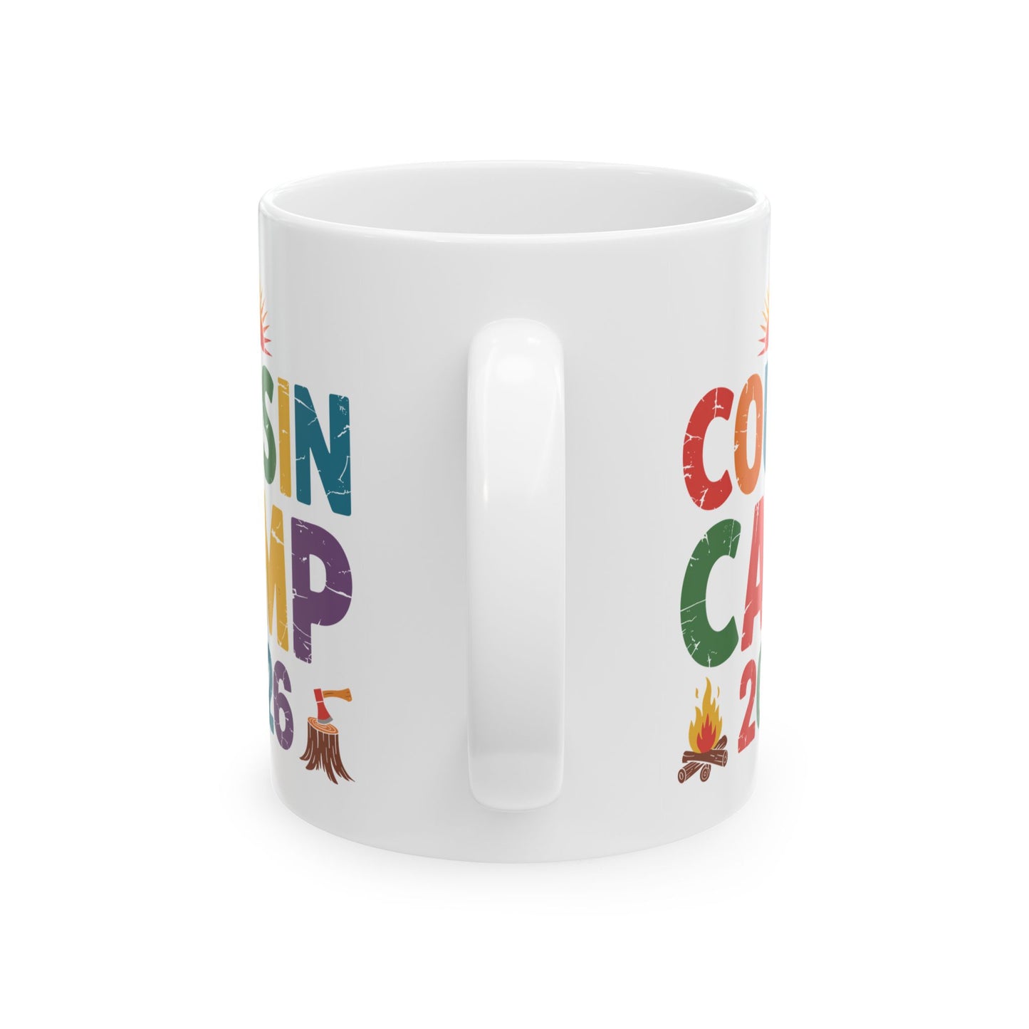 Cousin Camp 2026 Camping Campfire Summer Vacation Family Coffee Mug