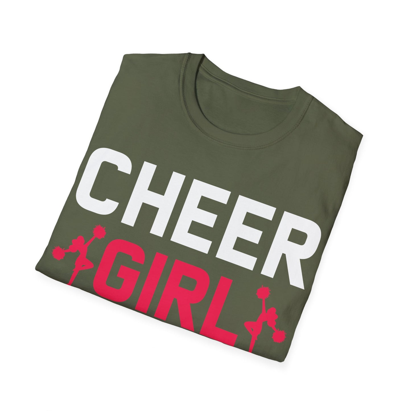 Funny Cheer Team Cheerleading Cheering Cheerleader T-Shirt For Women Girls T-Shirt