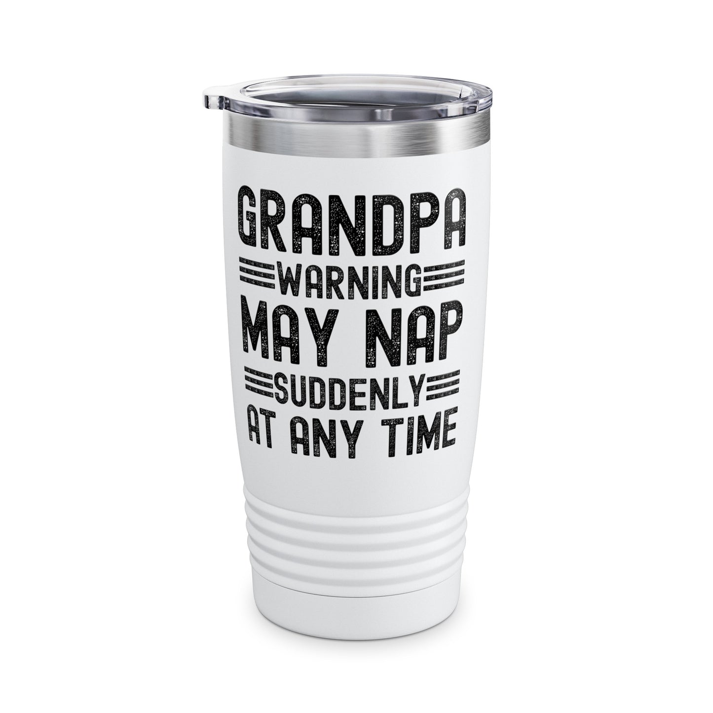 Funny Mens Grandpa Warning May Nap Suddenly At Any Time Vintage Father Day Tumbler