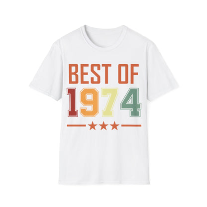 Funny Vintage Best of 1974 50 Year Old Gift 50th Birthday T-Shirt For Men Women T-Shirt