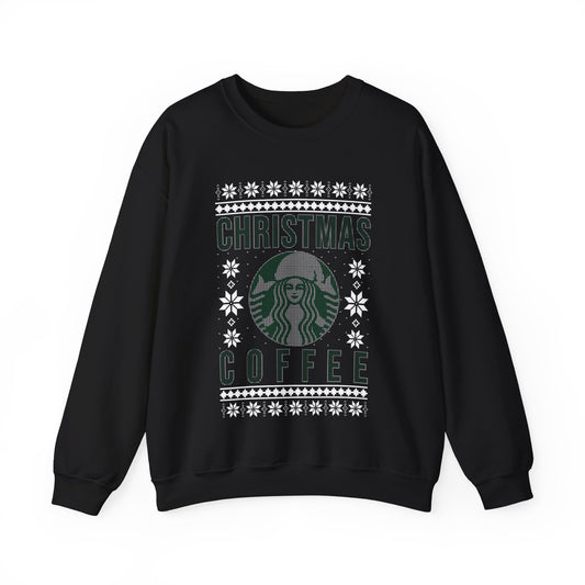 Funny Star Coffee Bucks Lovers, Coffee Lovers Caffeine Christmas Coffee, Christmas Ugly Jumper Sweater Sweatshirt