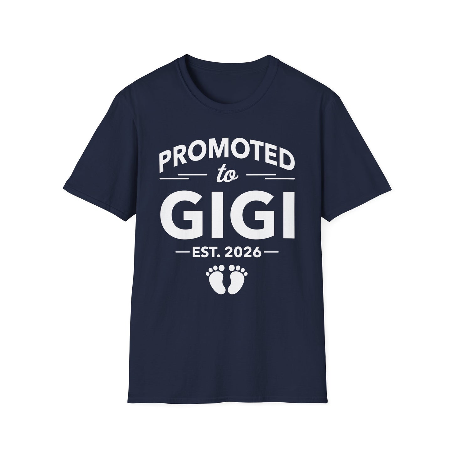 Funny Promoted To Gigi Est 2026 First Time Mothers Day T-Shirt For Women