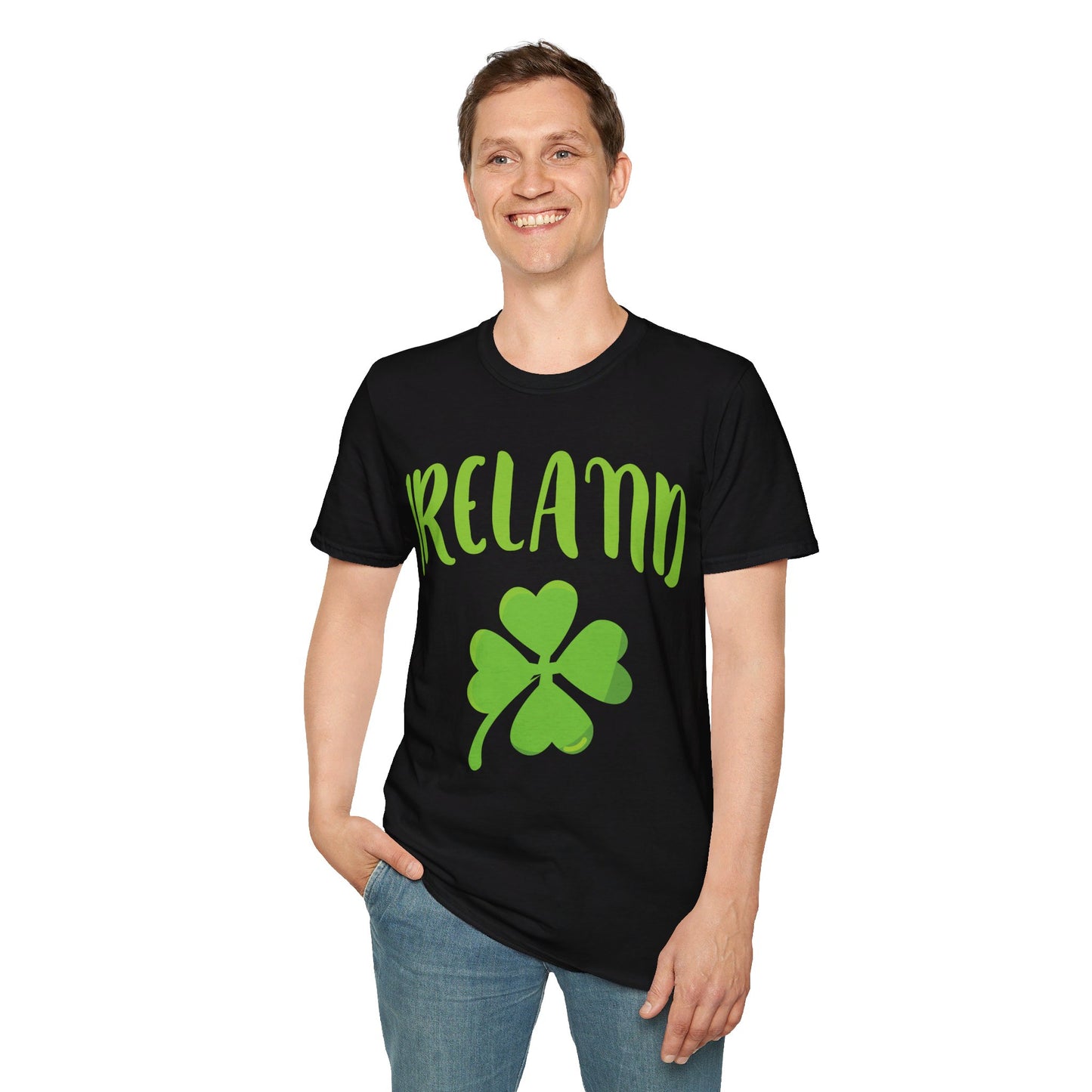 Ireland Shamrock St Patricks Day Clover Irish T-Shirt For Men Women T-Shirt