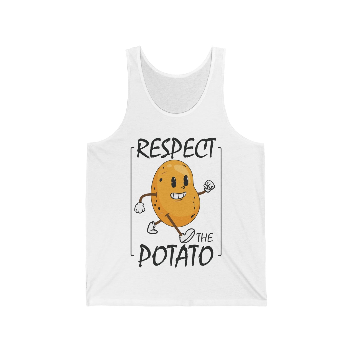 Funny Respect The Potato Gift Men Cute Root Vegetable Lovers Vegan Tank Top For Men Women Tank Top