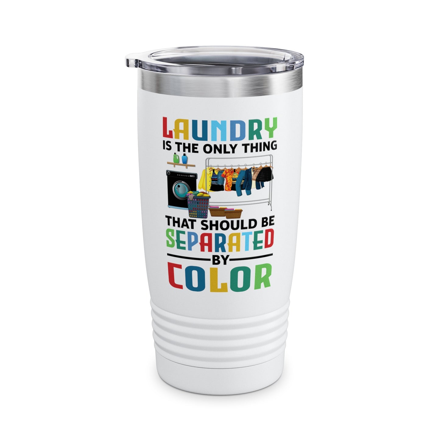 Funny Laundry The Only Thing Separated By Color Black Pride Anti-Racism Tumbler