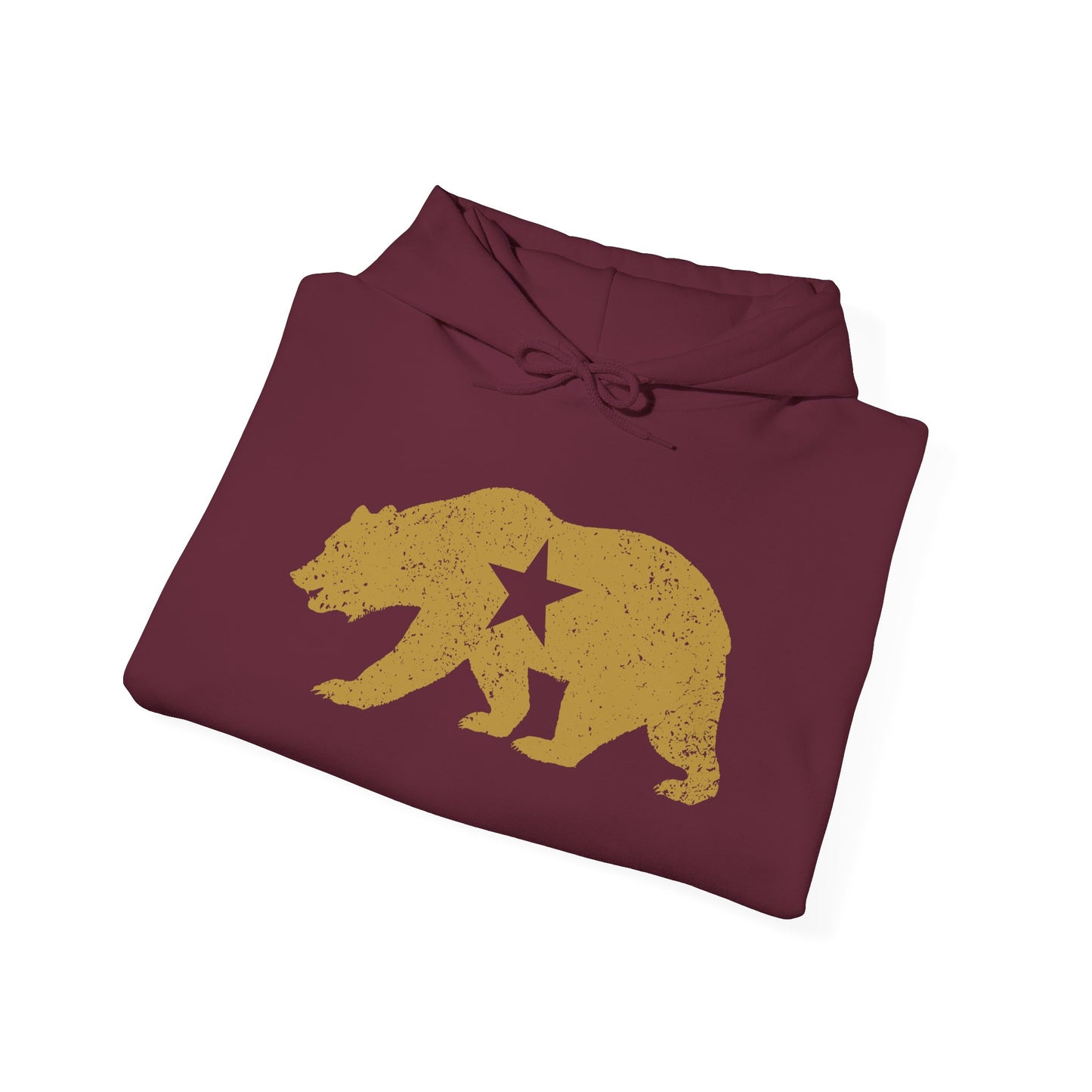 California Golden State Bear Vintage Distressed Graphic Hoodie