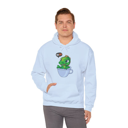 Tea-Rex In A Cup Cute T-Rex Dinosaur Kawaii Coffee Tea Funny Dino Pun Hoodie For Men Women Hoodie