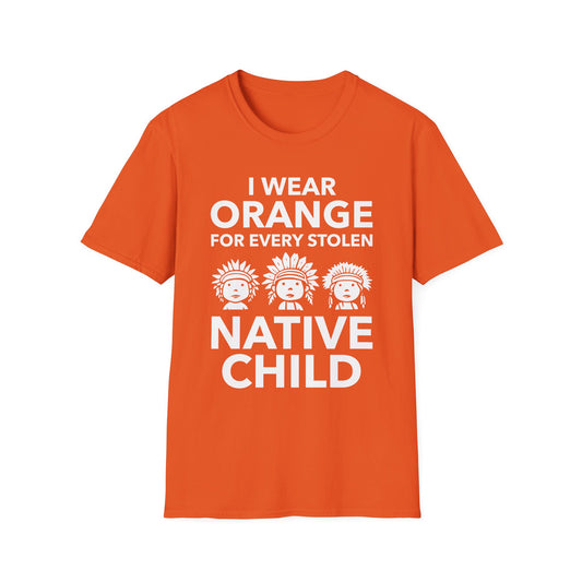 I Wear Orange for Every American Native Child Indian Pride T-Shirt for Men Women