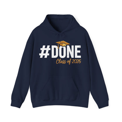 #Done Class of 2026 Graduation So Done Senior 2026 Grad Hoodie For Men Women