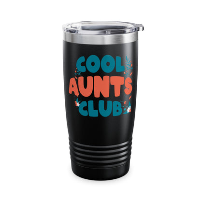 Cool Aunts Club Groovy Retro Smile Aunt Auntie Funny Mother's Day Tumbler