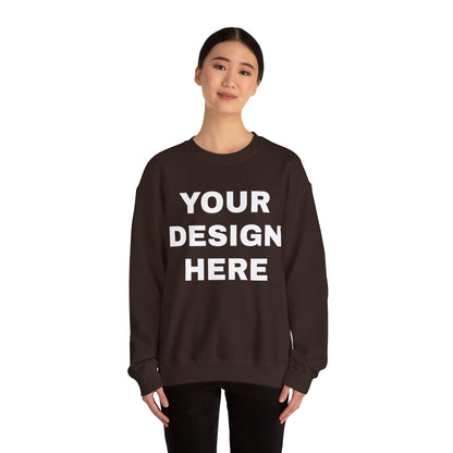 Custom Text Personalized Your Design on Unisex Heavy Blend™ Crewneck Sweatshirt